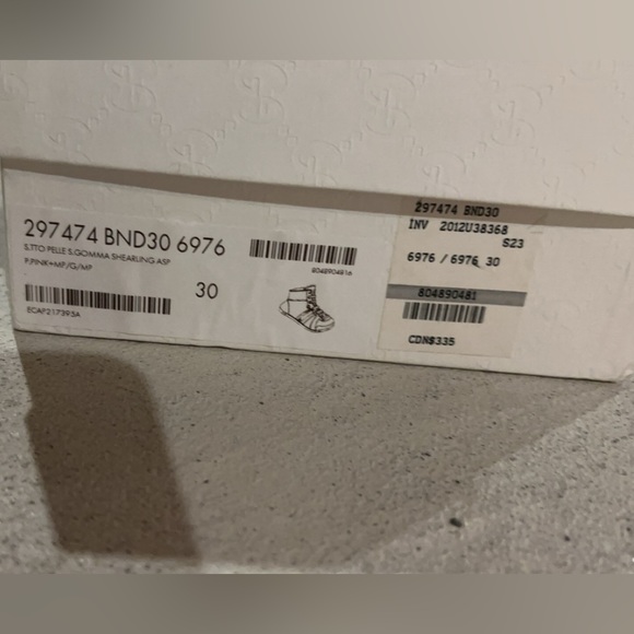 Gucci Girls Sneakers – Pink Suede - Picture 5 of 5